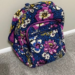 African Violet Vera Bradley Large Backpack
